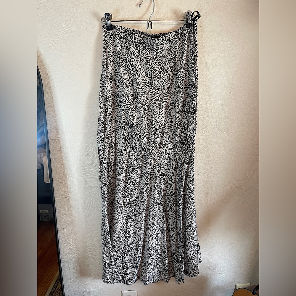 Motel animal print maxi skirt, size S